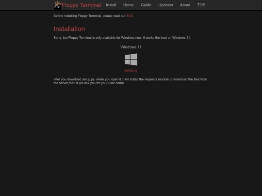 install screenshot