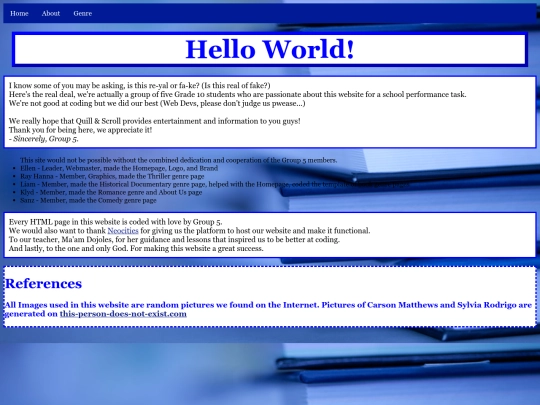 info screenshot