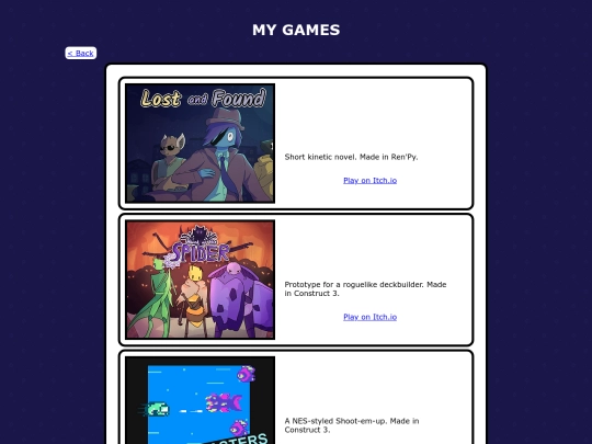 games screenshot