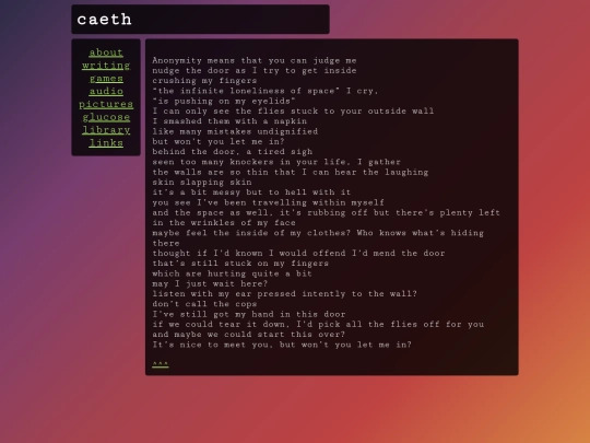 writing/poetry/door screenshot