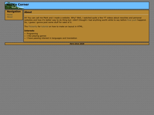 pages/about screenshot
