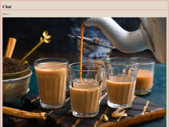 Odin_Recipes/Chai screenshot