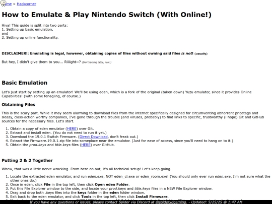 hackcorner/switchemulateguide screenshot