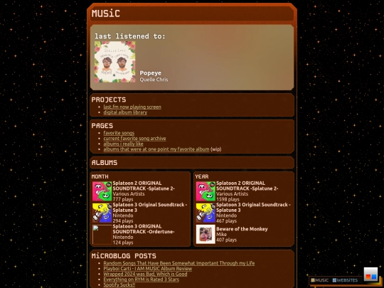 interests/music screenshot