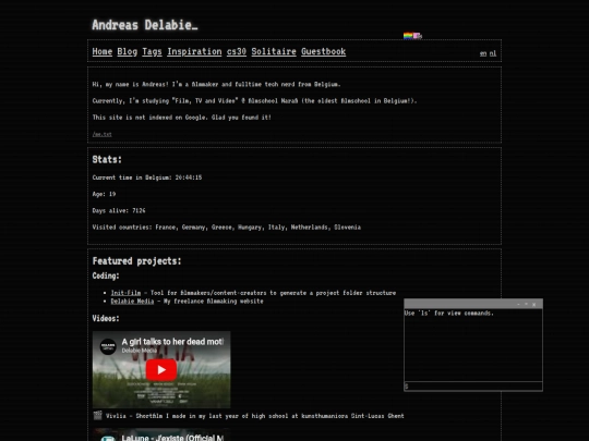 index screenshot