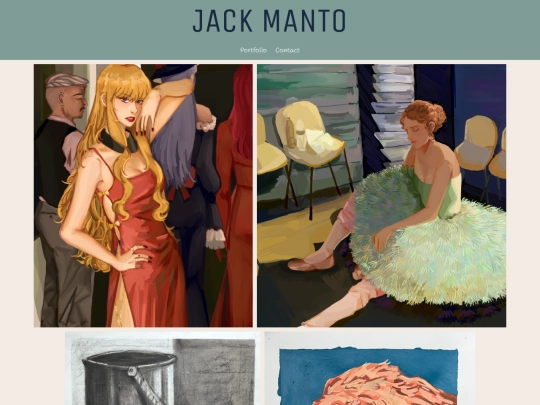 JackManto-ArtPortfolio/Portfolio/Portfolio screenshot