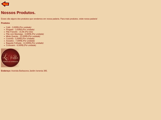 menu screenshot