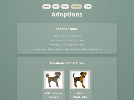 adoptions screenshot