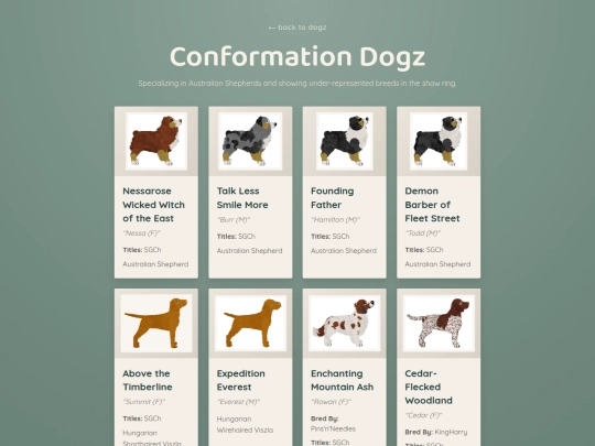 dogz-conformation screenshot