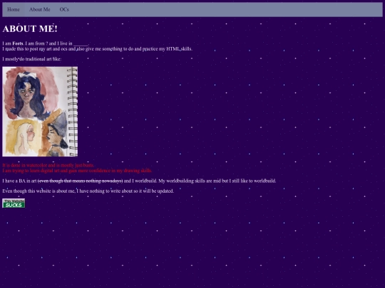 aboutme screenshot