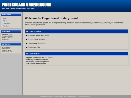 index screenshot