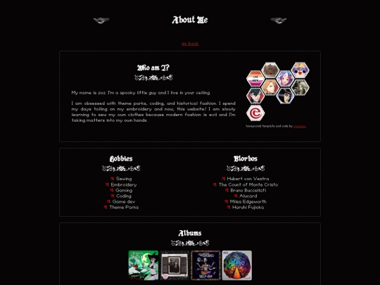 about-me screenshot
