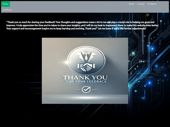 thankyou screenshot