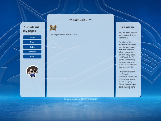 canucks screenshot
