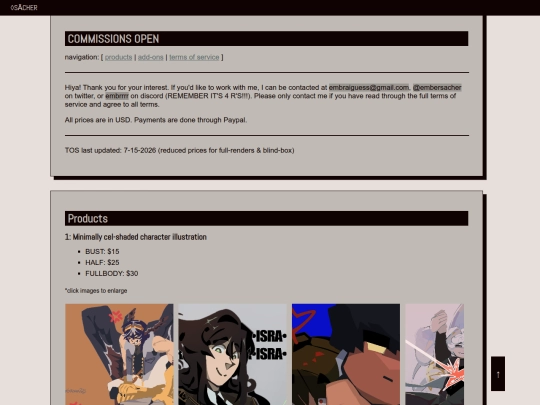 commissions screenshot