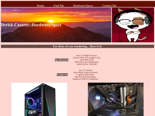hardwareSpecs screenshot