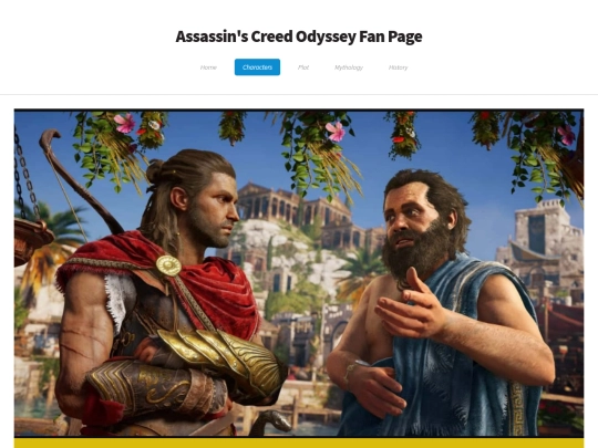 Characters screenshot