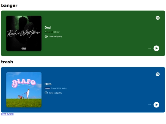 hudba screenshot