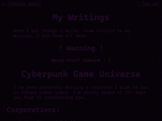 writing screenshot