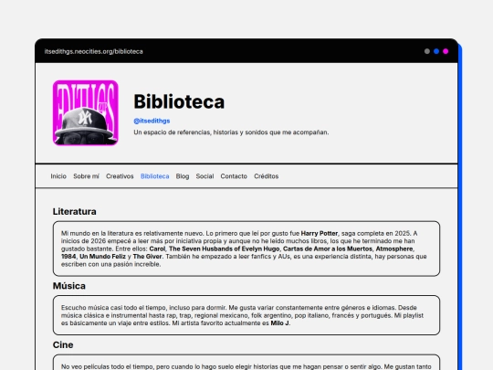 pages/biblioteca screenshot
