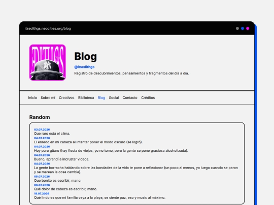 pages/blog screenshot