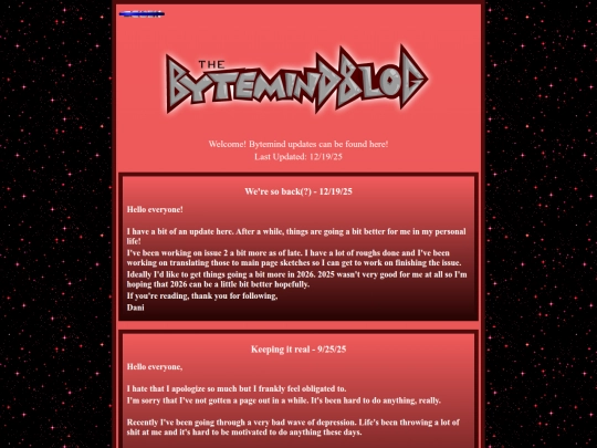 Blog screenshot