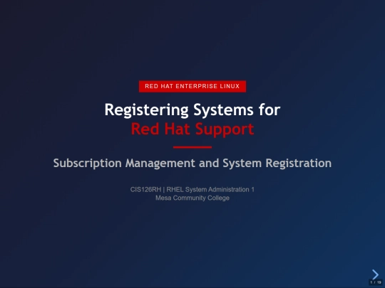 cis126rh/RHEL_System_Registration_RevealJS screenshot