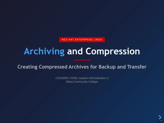 cis238rh/RHEL_Archiving_Compression_RevealJS screenshot