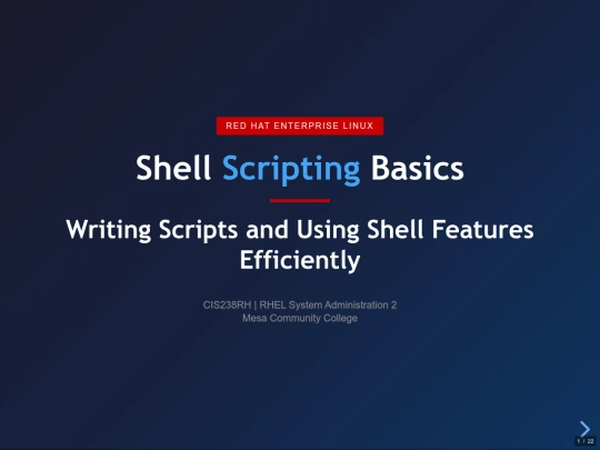 cis238rh/RHEL_Shell_Scripting_RevealJS screenshot