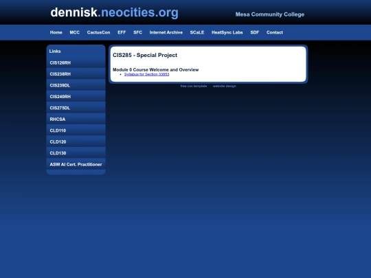 cis285 screenshot