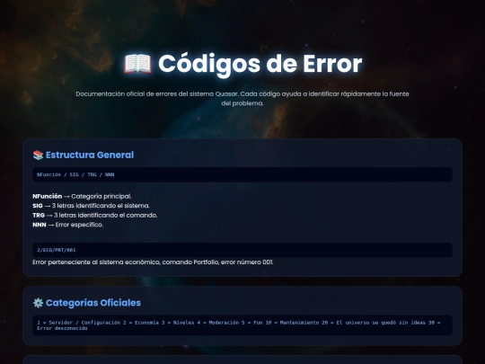 moderators/error-codes screenshot