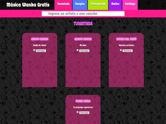 MUSICA/tunantada screenshot