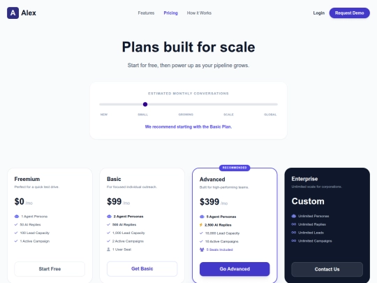 Alex/pricing screenshot