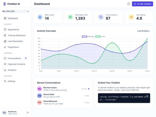 chatbot/web/dashboard screenshot