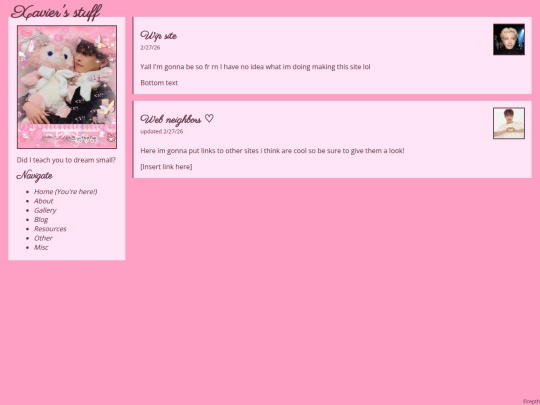 index screenshot