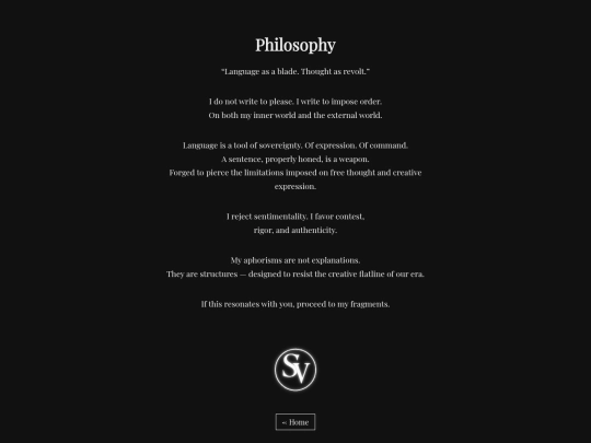philosophy screenshot