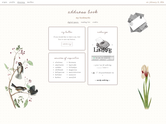 directory/address screenshot