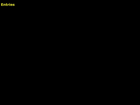 Entries screenshot