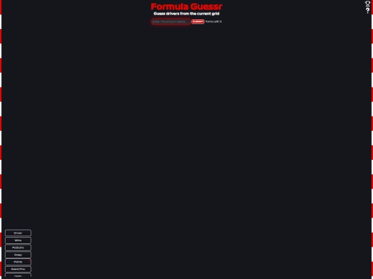 FormulaGuessr/gridTest screenshot