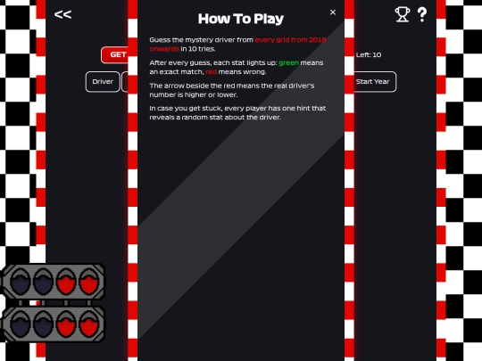 FormulaGuessr/gridUnlimited screenshot