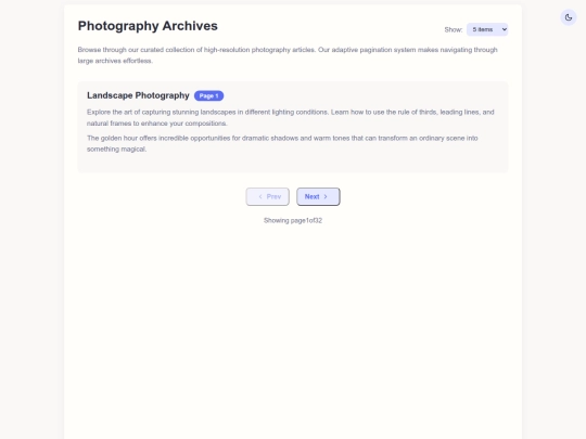 lab/pagination screenshot