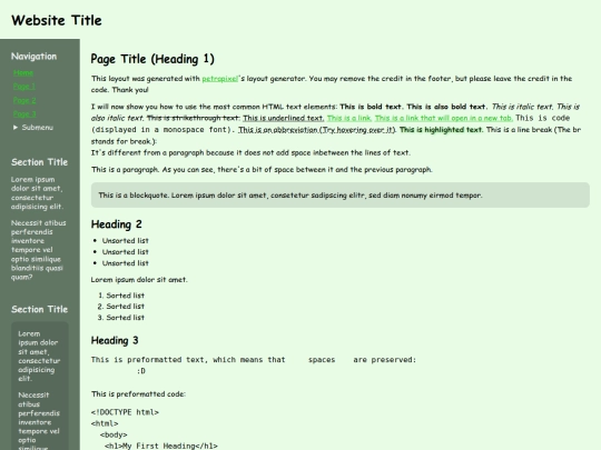 index screenshot
