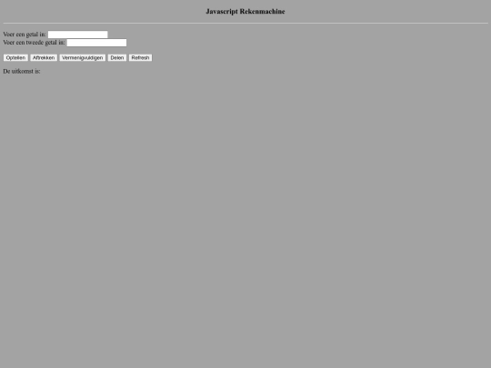 rekenmachine screenshot