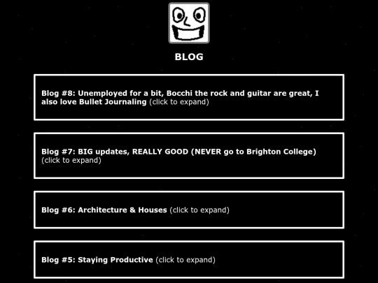 blog screenshot
