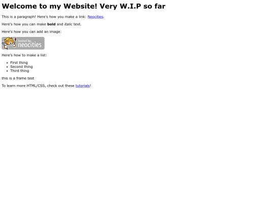 test screenshot