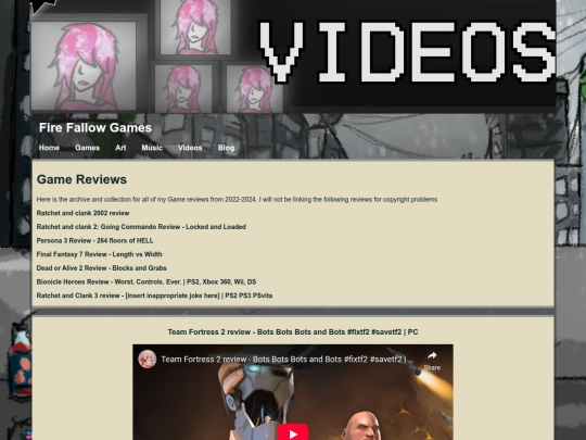 VideoCatagories/GameReviews screenshot