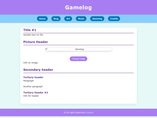 gamelog screenshot