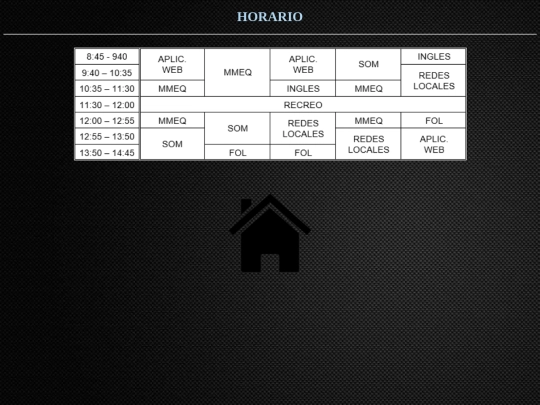 practica2/horario/horario screenshot