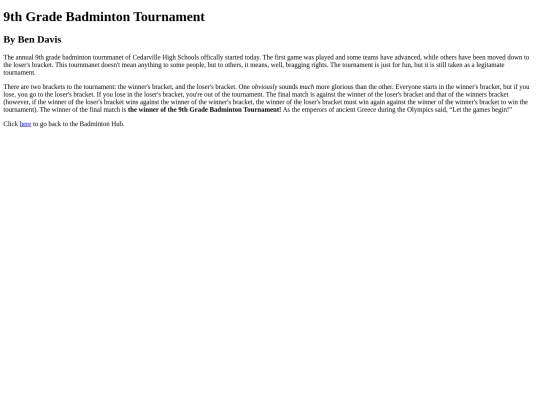 badminton screenshot
