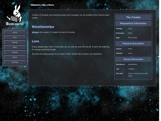 character/Creator screenshot